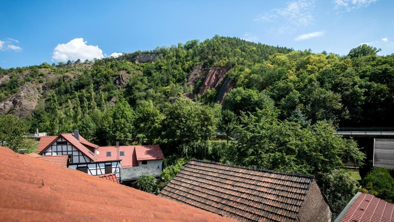 Hotel & Ferienwohnungen Bohlenblick Saalfeld Saale Esterno foto